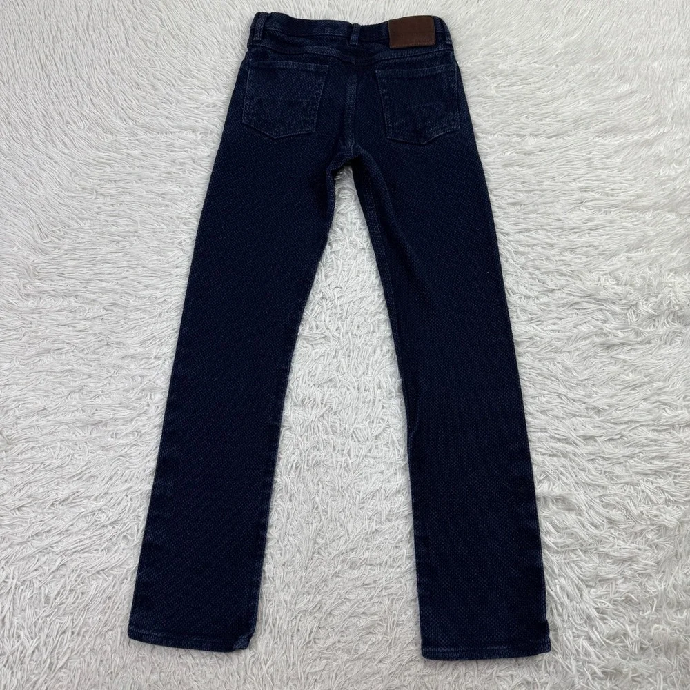Gustin Pants Mens 31 Blue Monster Sashiko Dobby‎ 5 Pocket Straight Leg 28x30